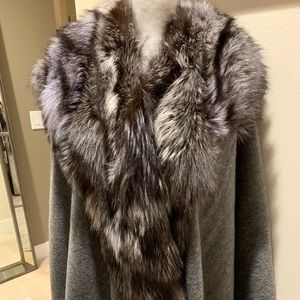 Fur Grey Shawl